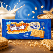 McVitie's Hobnobs Oaty Crunch Creams Milk 100 g – Tejes Krémmel Töltött Zabos Keksz
