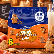 McVitie's Mini Gingerbread Men 6 Pack 114 g - Mini gyömbéres mézeskalács figurás keksz 6 × 19 g