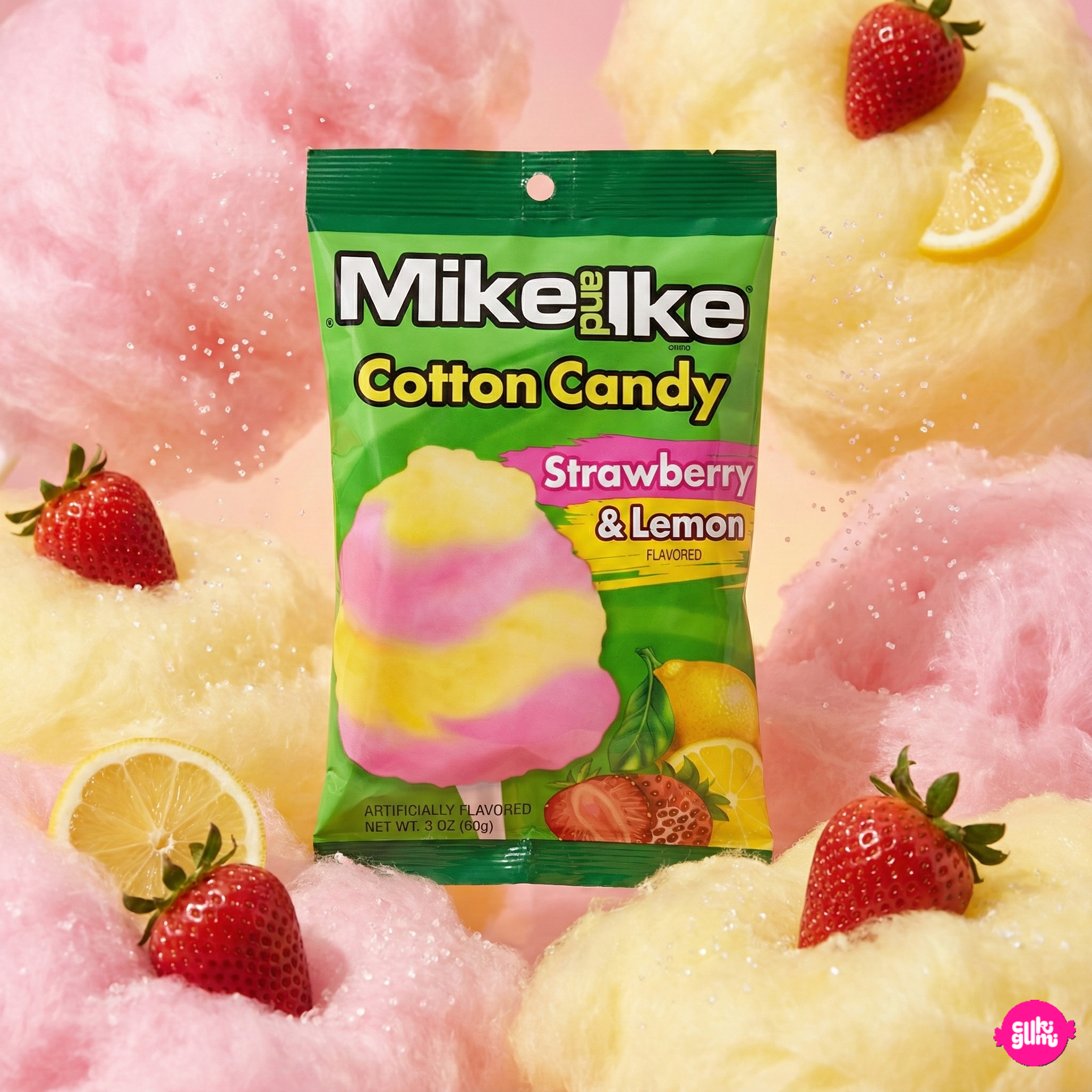 Mike and Ike Fruity Cotton Candy 85g