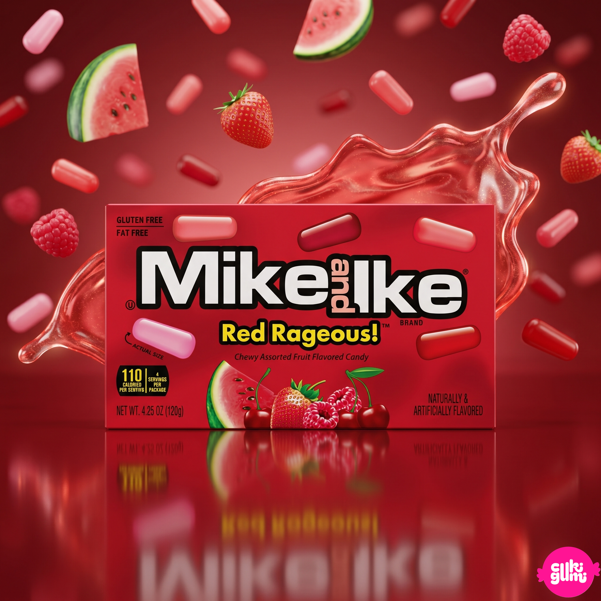 Mike and Ike RedRageous 120 g – Gyümölcsös Rágós Cukorka