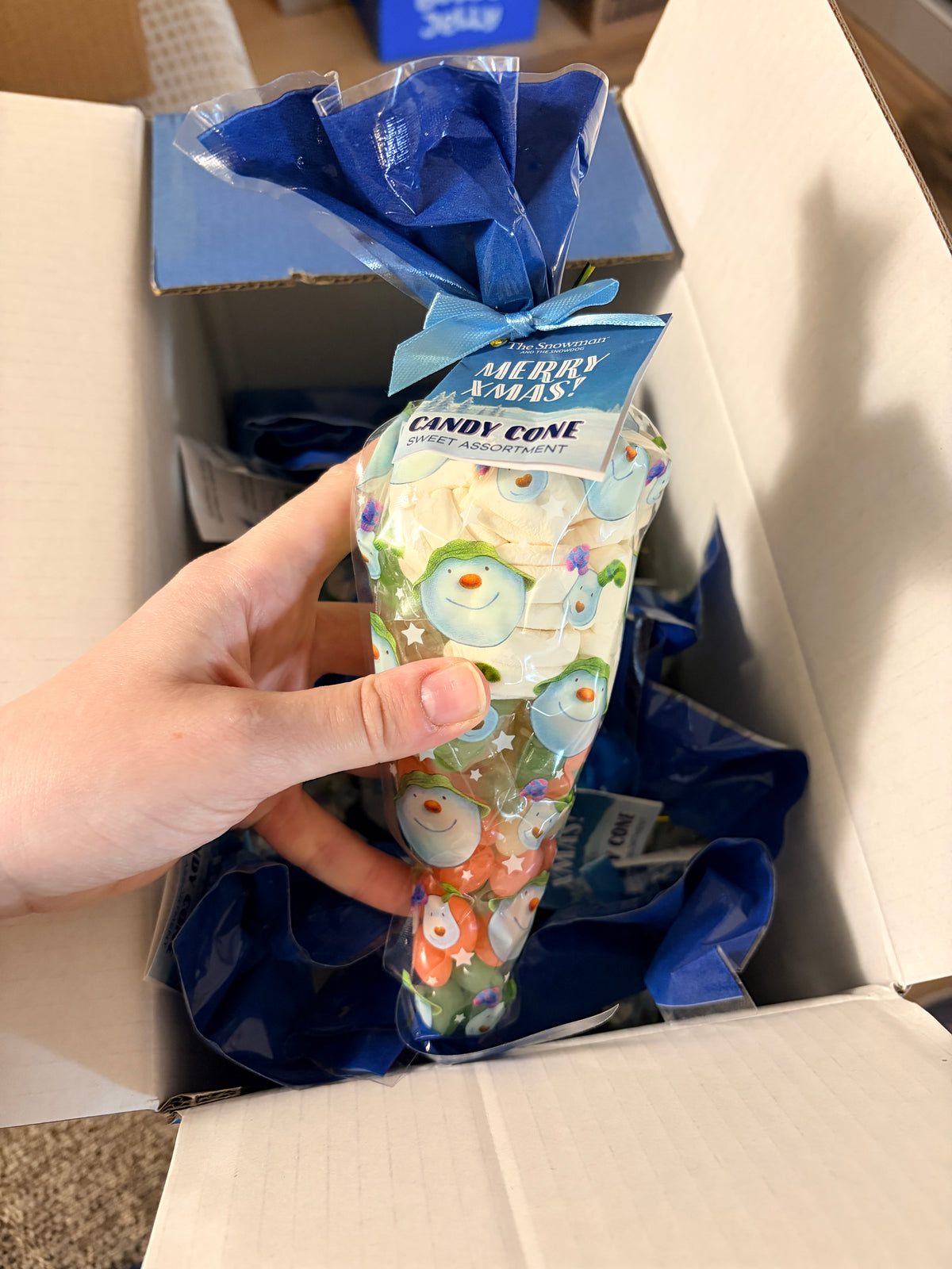 Mikulás csomag pillecukorral, jelly beansel és gumicukorral