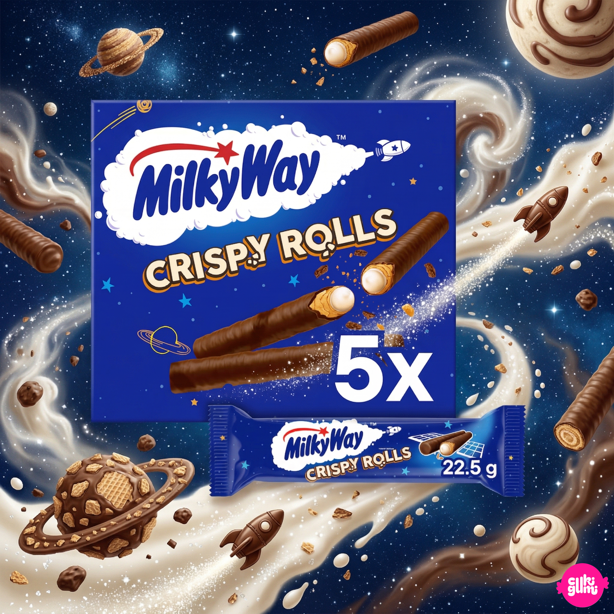 Milky Way crispy rolls 5 darabos