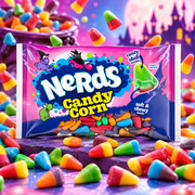 NERDS Candy Corn – Ropogós héjú, puha gyümölcsízű Halloween cukorka 227 g