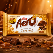 Nestlé Aero Chocolate Caramel Buborékos Karamellás Tejcsokoládé 295 g