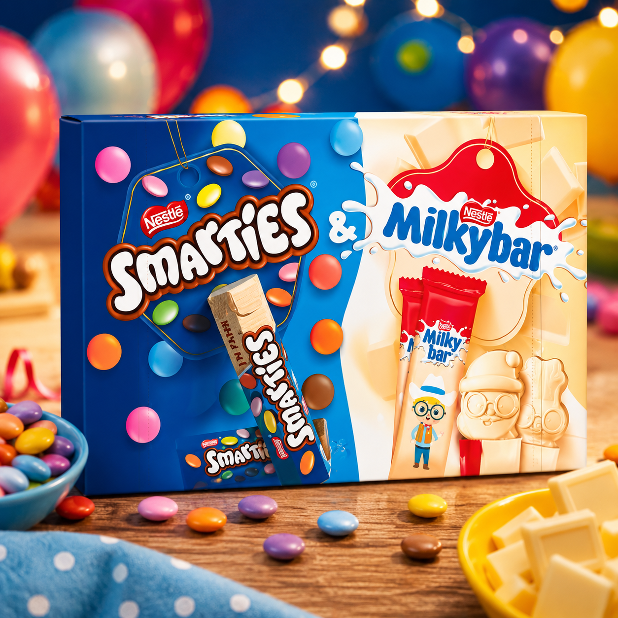 Nestlé Smarties & Milkybar Karácsonyi Csokoladé Válogatás 116,4 g