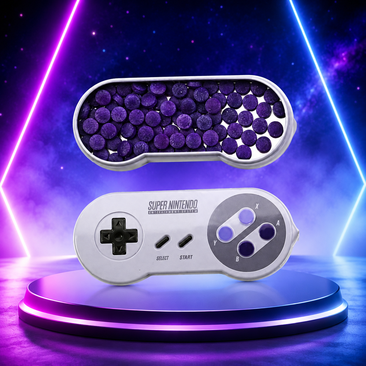 Nintendo SNES Controller Candies 43g – Keménycukorka Nintendo SNES Kontroller Tartóban