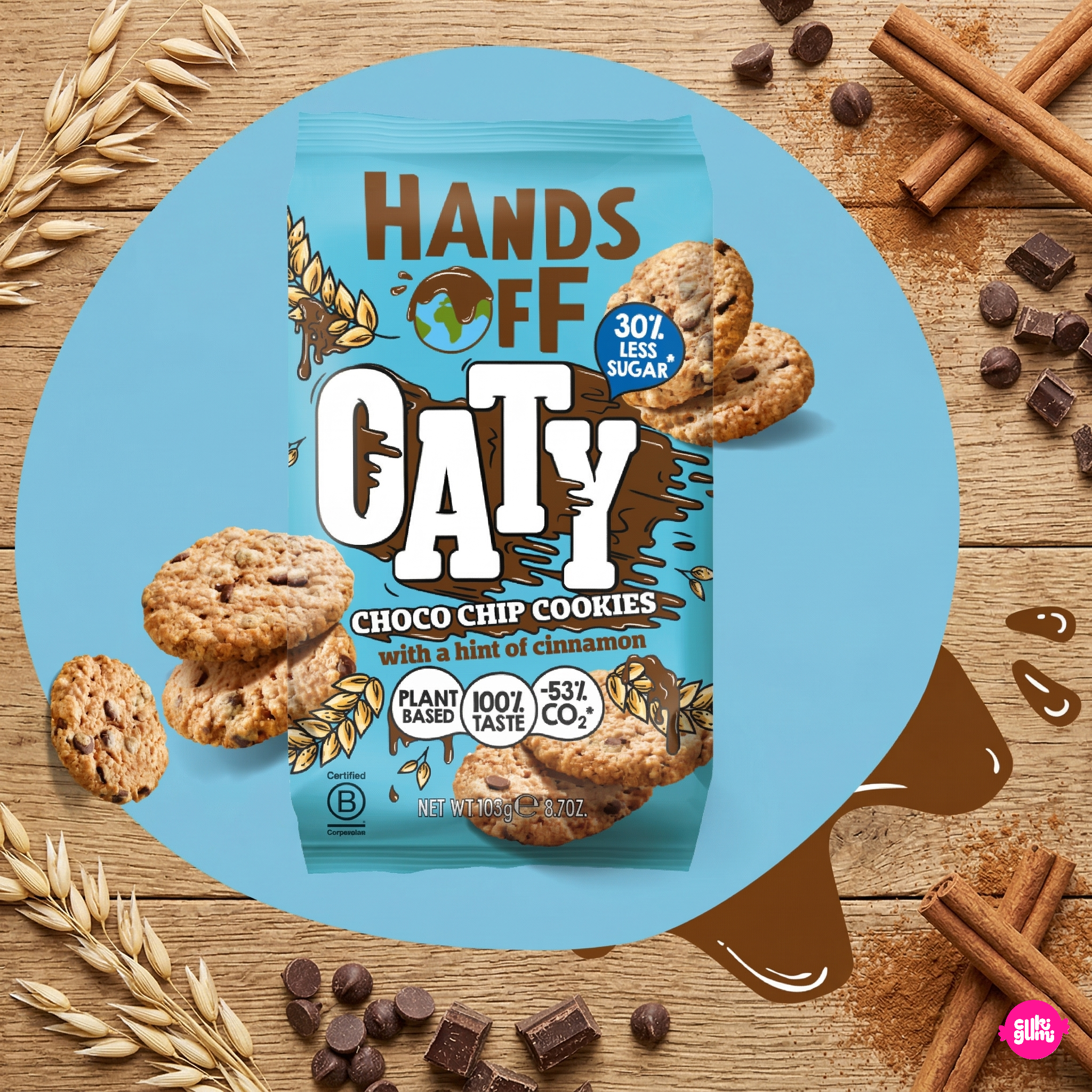Hands Off Oaty Cookies 105 g - Zabos csokis keksz csökkentett cukortartalommal