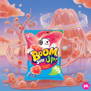 Orion Boom Peach Gummy 52,5 g – Barack Ízű Spirál Gumicukor