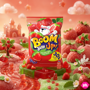 Orion Boom Strawberry Gummy 52,5 g – Eper Ízű Gumicukor