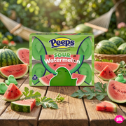 Peeps Sour Watermelon Flavored Marshmallow Chicks 10 ct 85 g