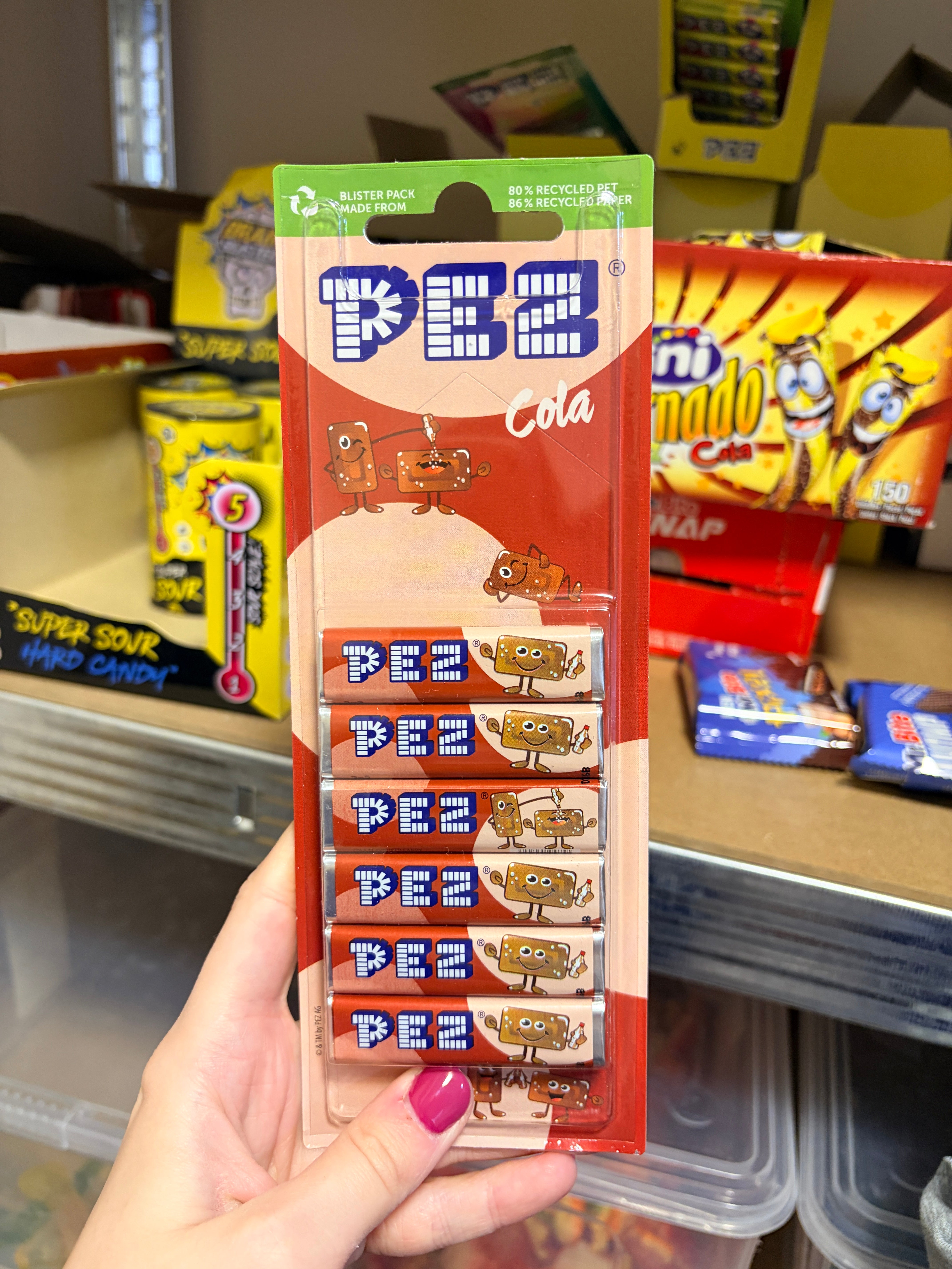 Pez colás cukorka