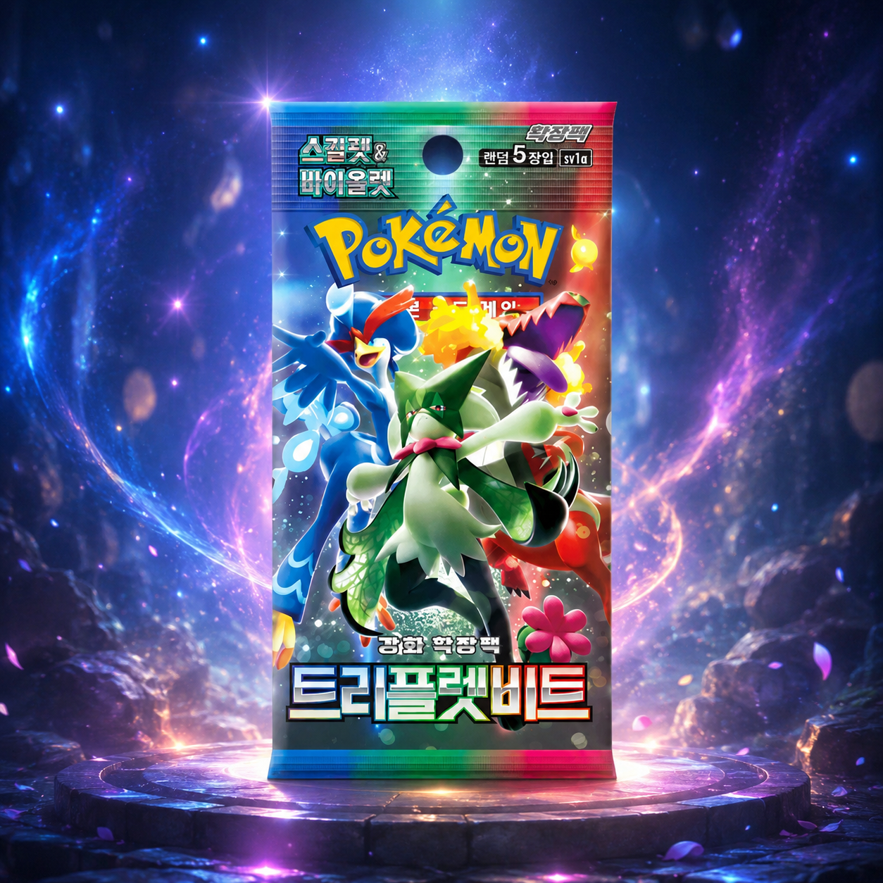 Pokémon Korean Triplet Beat Booster Pack – 5-card Korean Pokémon pack