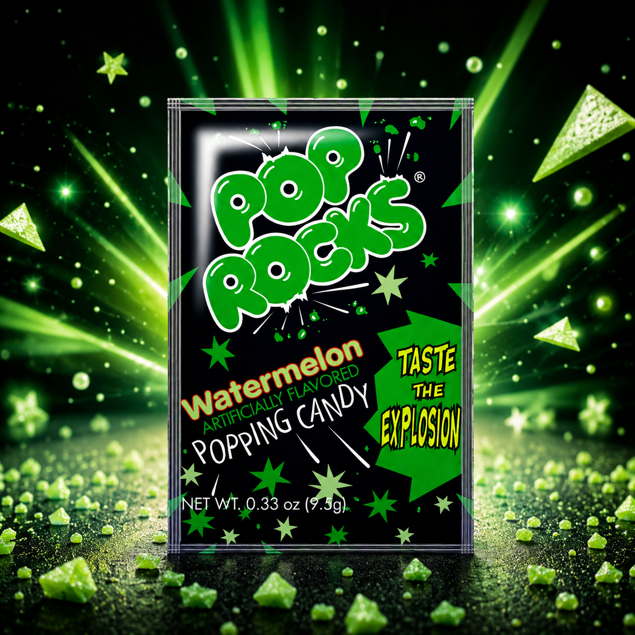 Pop Rocks Watermelon 10g – Görögdinnye Ízű Pattogó Cukorka