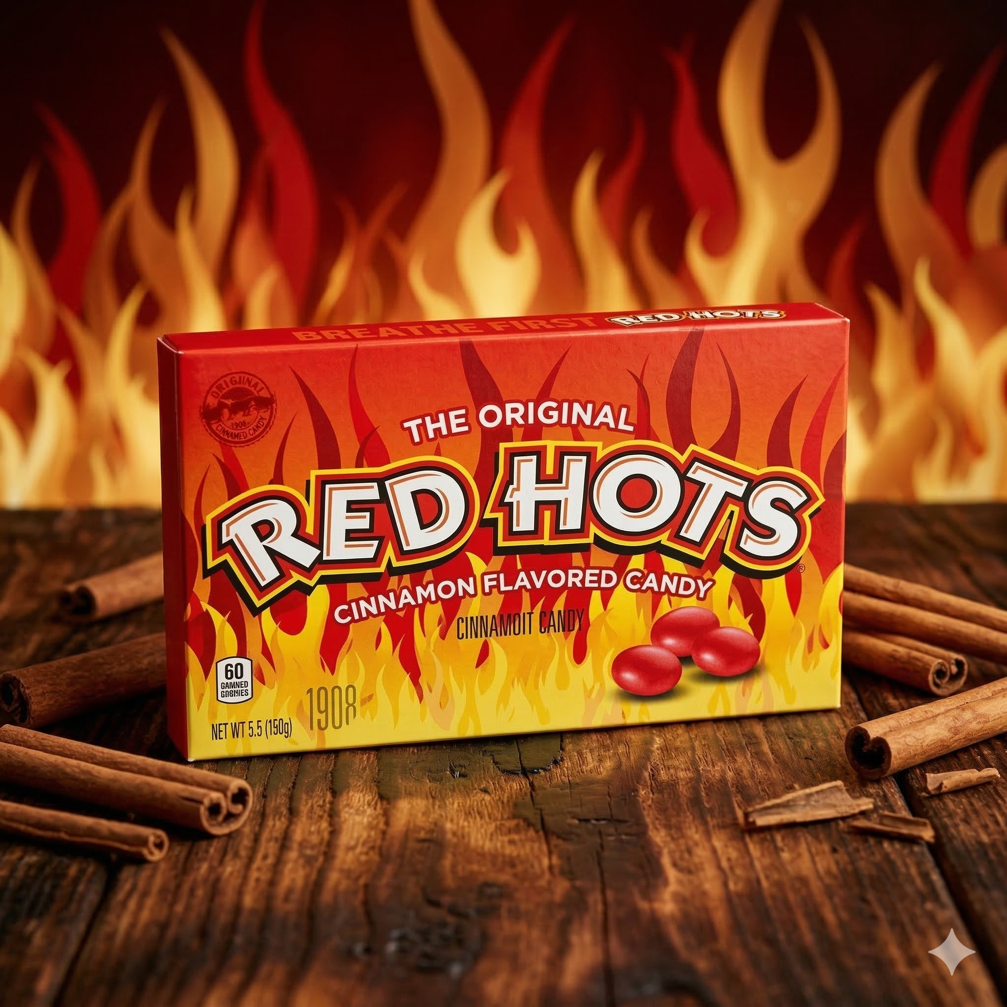 Red Hots Fahéjas kemény cukorka 156 g