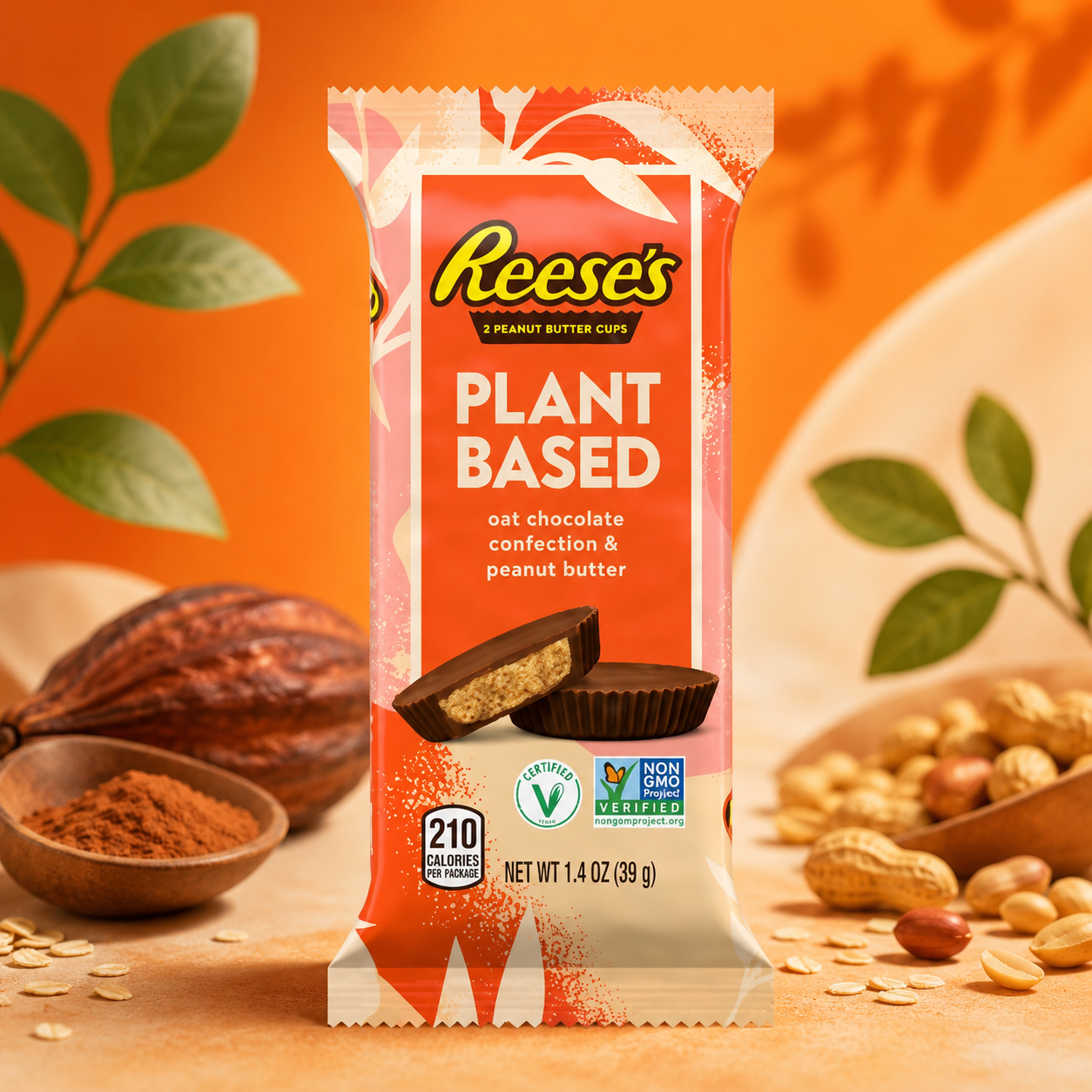 Reese's Peanut Butter Cups Plant Based 40 g – Vegán Mogyoroóvajas Csokoladé