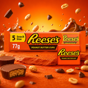 Reese's Peanut Butter Cups Snack Size 5 Pack 77 g – Peanut Butter Milk Chocolate