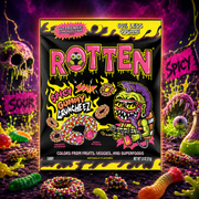 Rotten Spicy Sour Gummy Cruncheez 50g – Csípős-Savanyú Ropogós Gumicukor
