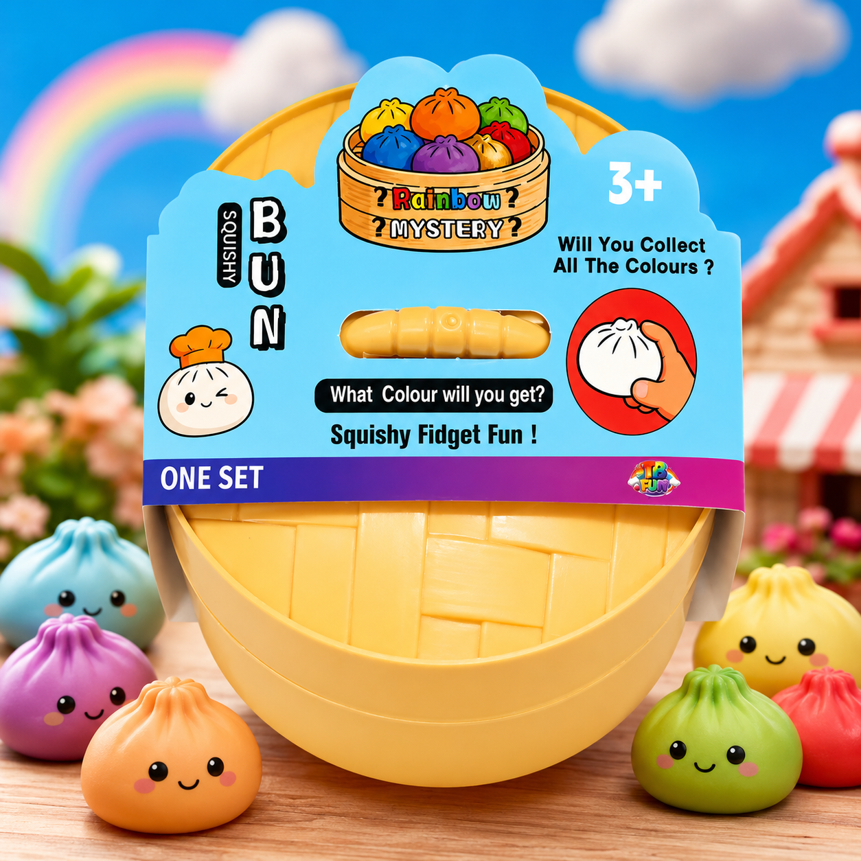 Squishy Bun Dumpling – Gombóc Formájú Nyomkodható Squishy Játék