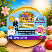 Squishy Bun Dumpling Mini UV Edition – Mini Dumpling Shaped UV Color-Changing Squishy Toy