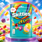 Skittles Flavour Flip 136g – Gyümölcsízű Drazsés Rágócukorka Meglepés Ízekkel