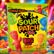 Sour Patch Kids savanyú vegyes gyümölcsízű puha rágós cukorka 770 g – Family Size