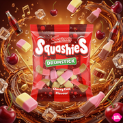 Squashies Cherry Cola 120g - Foamy cherry cola flavoured gummy candies