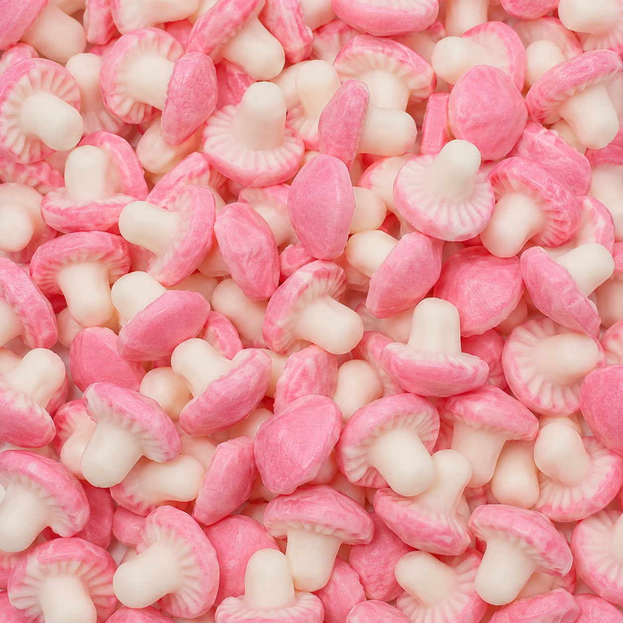 Swizzels Giant Mushrooms 100 g – Gyümölcsízű Habos Gumicukor