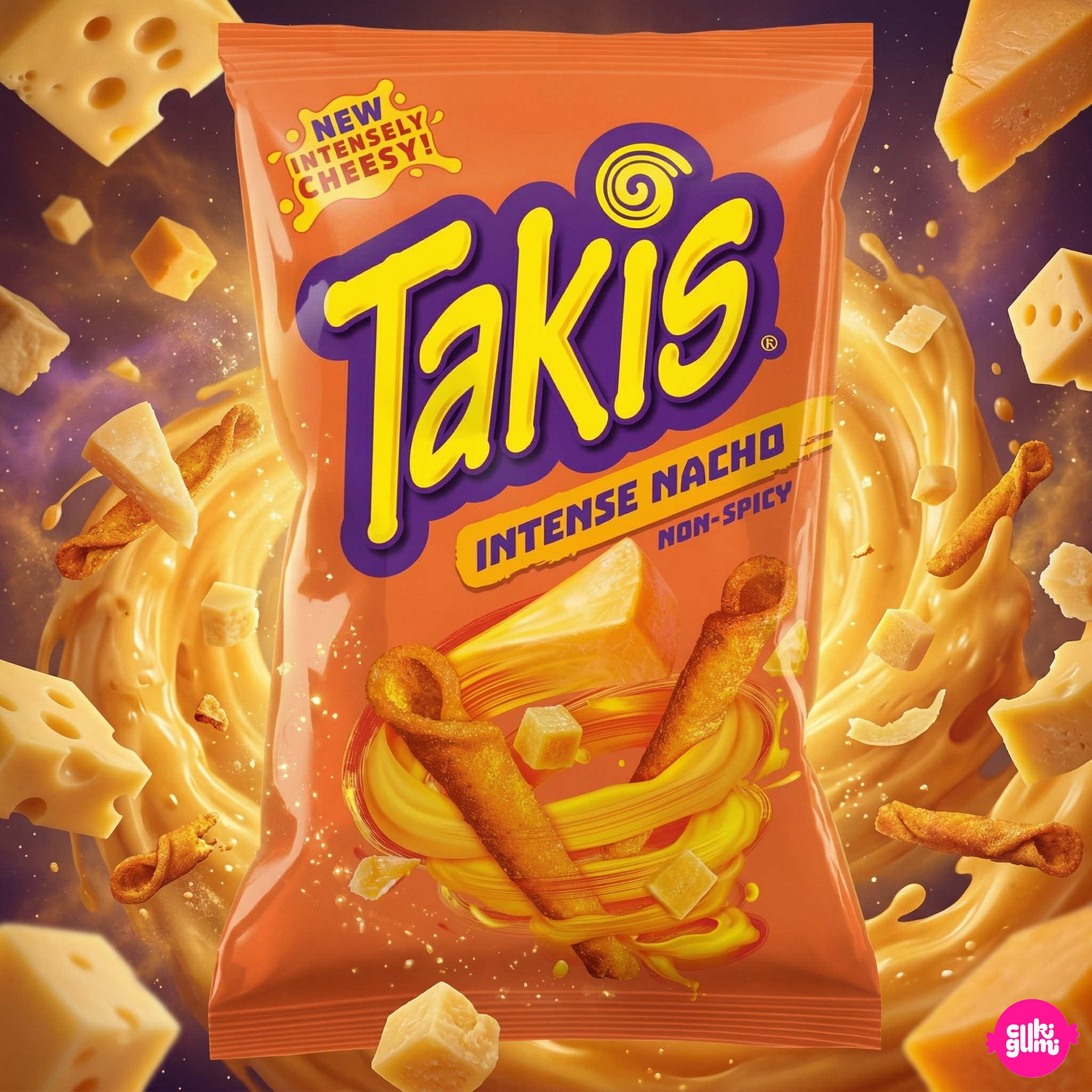 Takis Intense Nacho Sajtos Tortilla Chips 100g