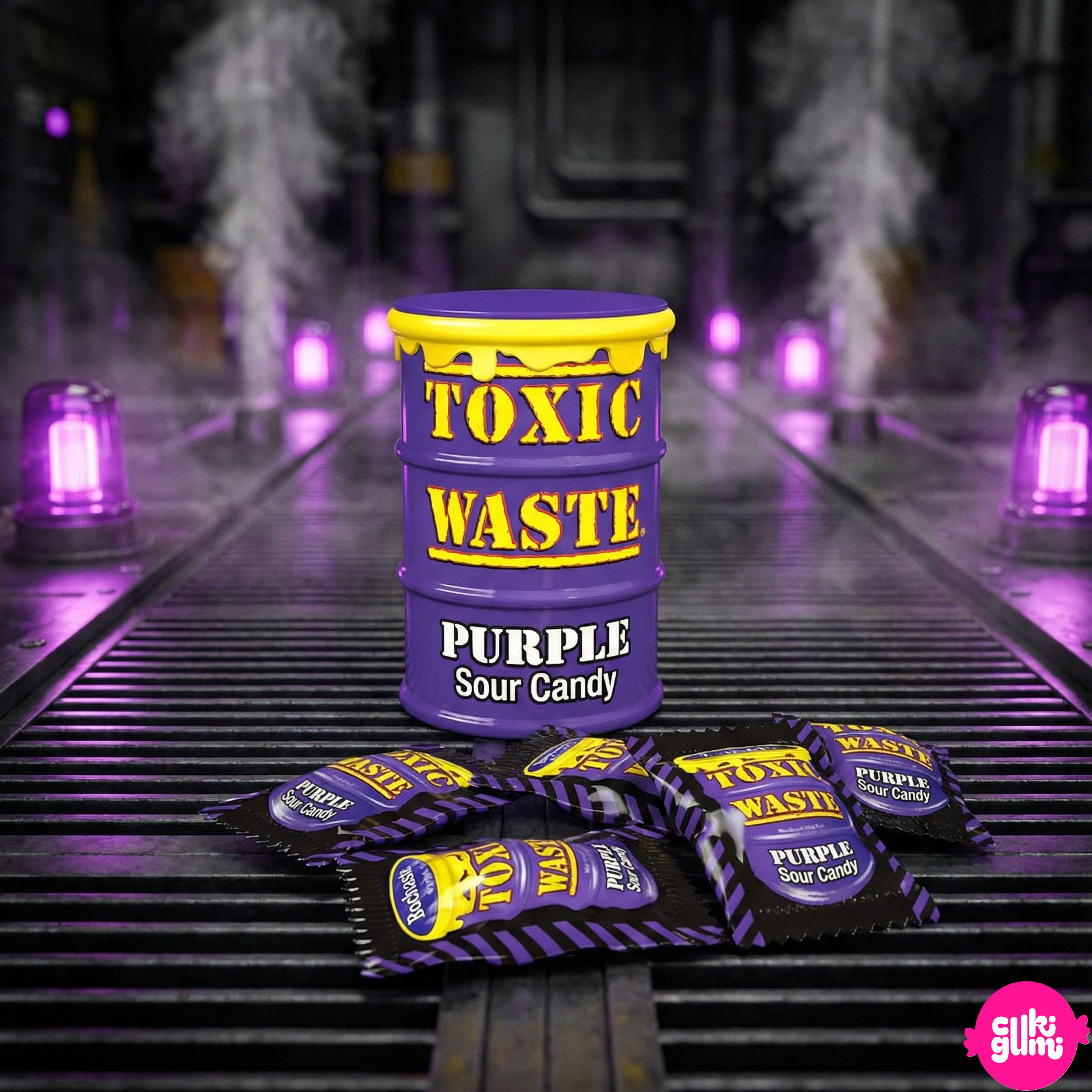 Toxic Waste Lilla savanyú cukorkák