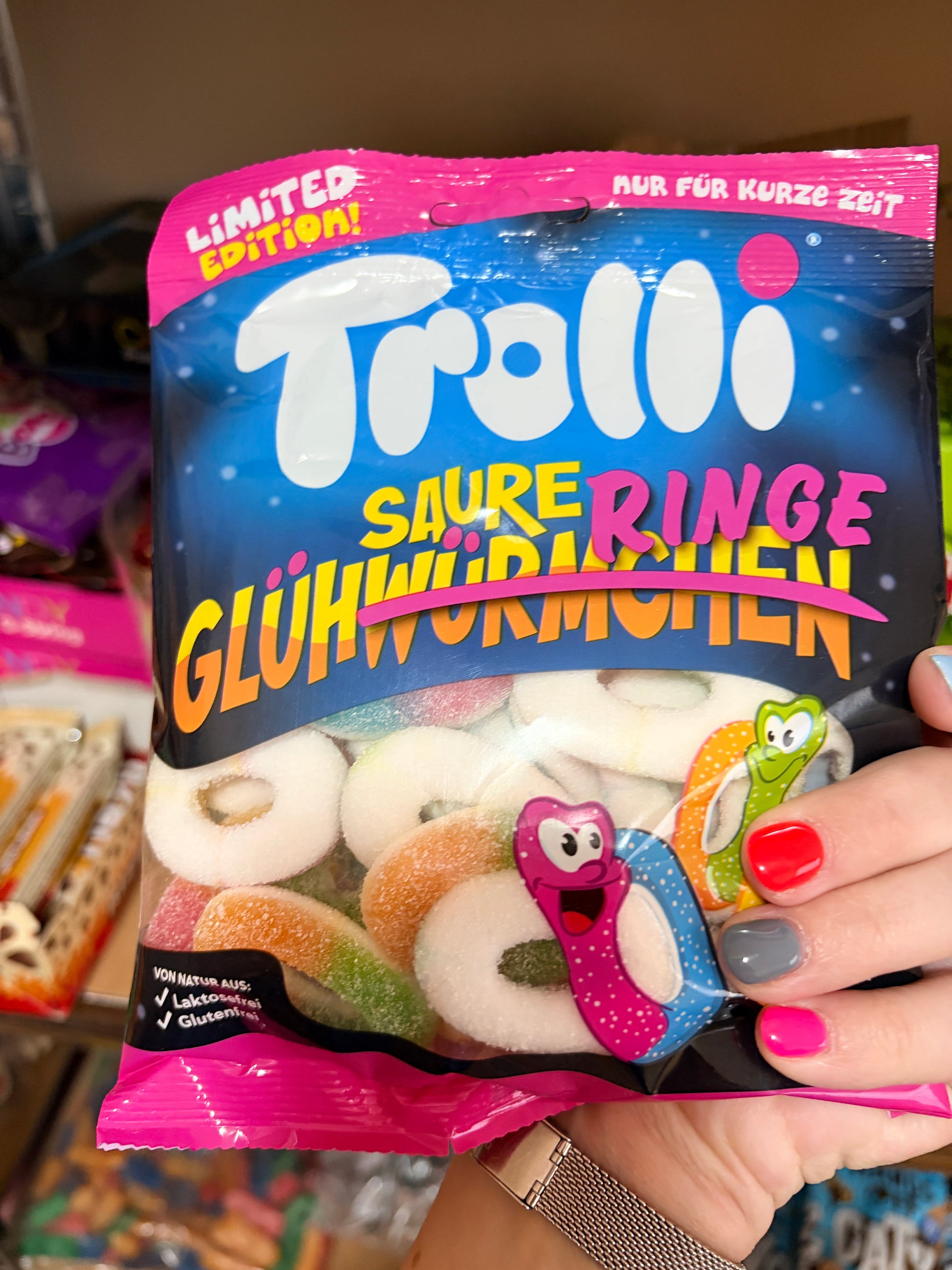Trolli Savanyú Gyümölcsös Gumicukor Karikák