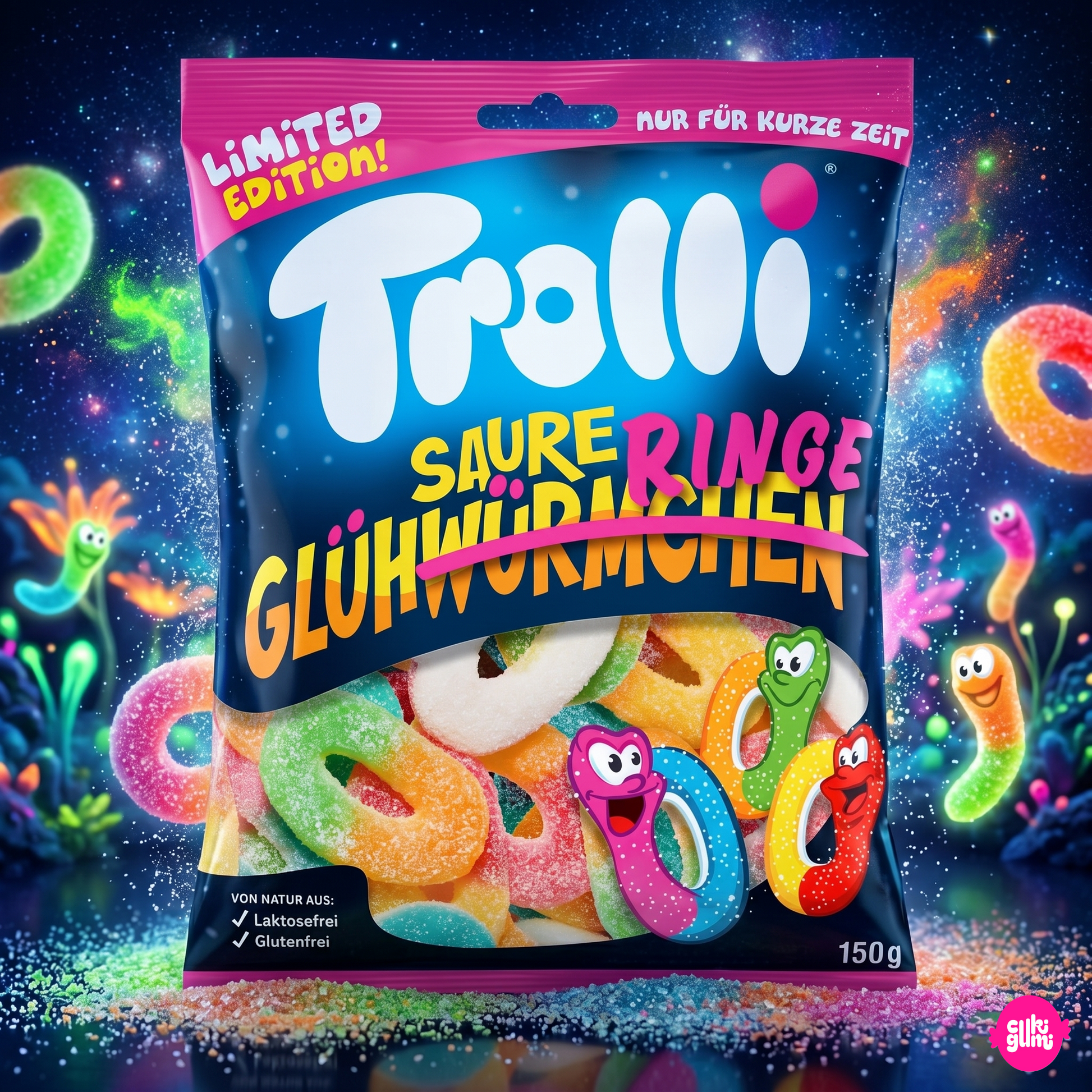 Trolli Sour Glühwein Rings 150 g – Savanyú Gyümölcsös Gumicukor Karikák