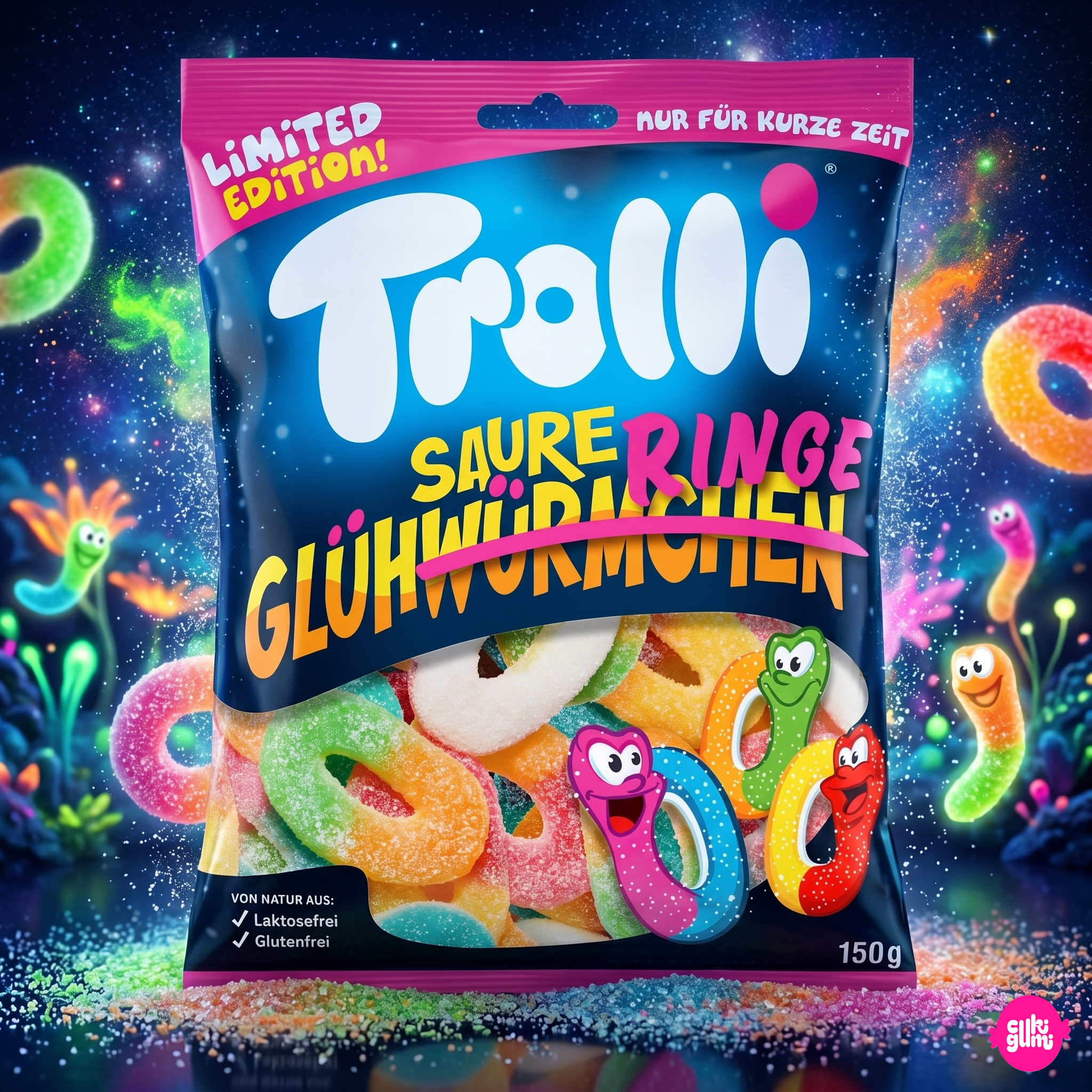 Trolli Sour Glühwein Rings 150 g – Savanyú Gyümölcsös Gumicukor Karikák