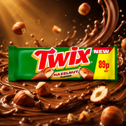 Twix Hazelnut 46g – Mogyoróízű Karamellás Kekszes Szelet
