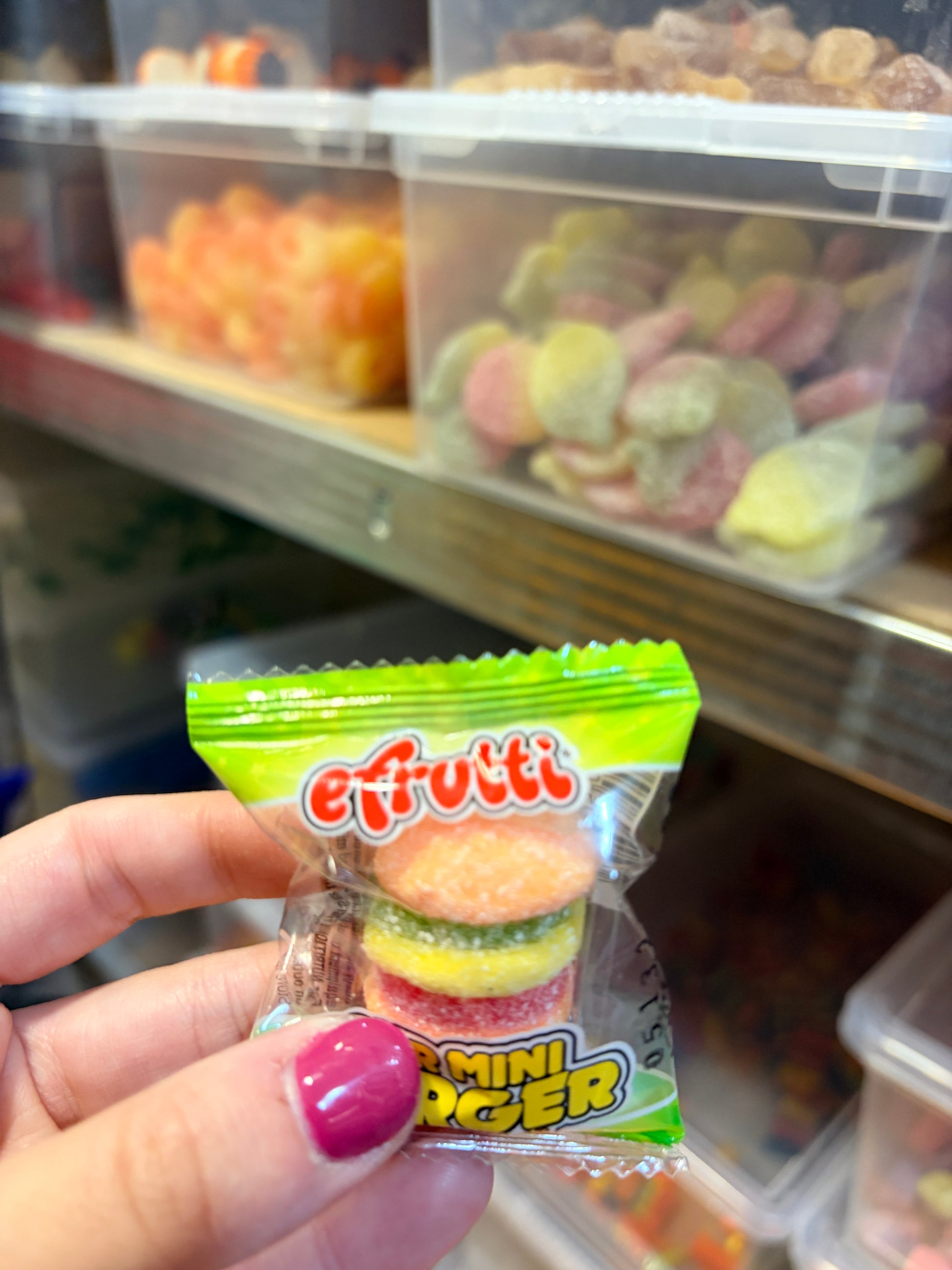 sour mini burger gumicukor